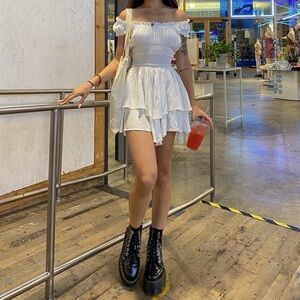 Princess Polly Love Galore Romper White